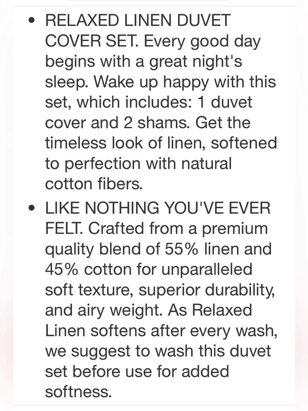 PARACHUTE NWT Full/Queen Relaxed Linen Duvet Cover & Sham Set -Parchment